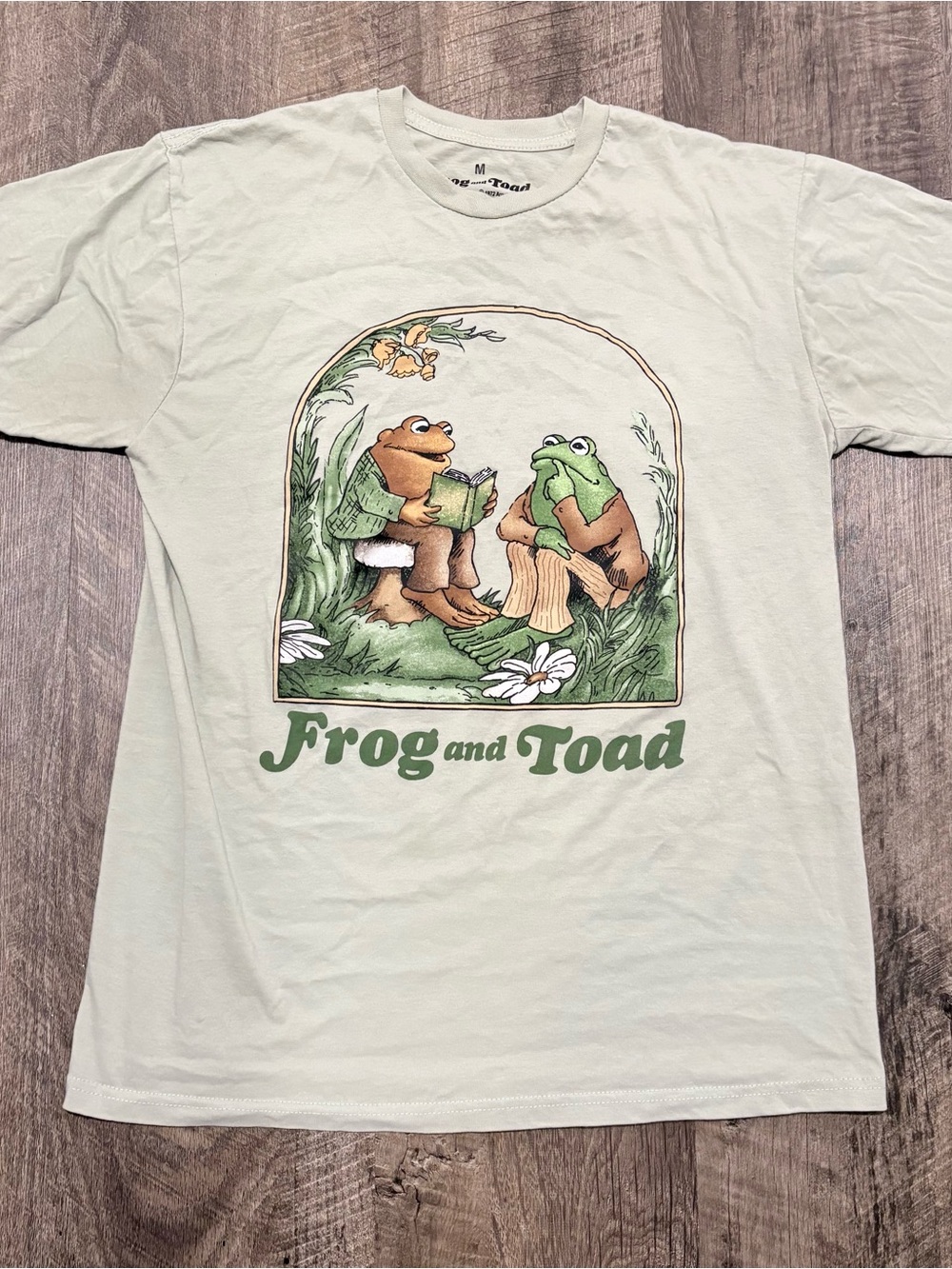 Frog and Toad Graphic Tee - Light Sage Green